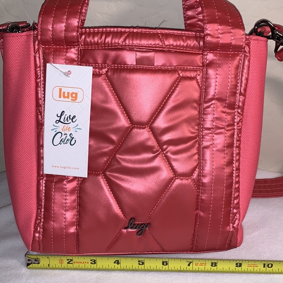 LUG BRAND NEW WITH TAG CADENCE WATERMELON METALLIC CROSSBODY BAG - Picture 7 of 9